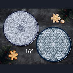 Christmas pattern. Snowflake String art template PDF. Christmas wall decor. String art patterns. String art kit PDF.