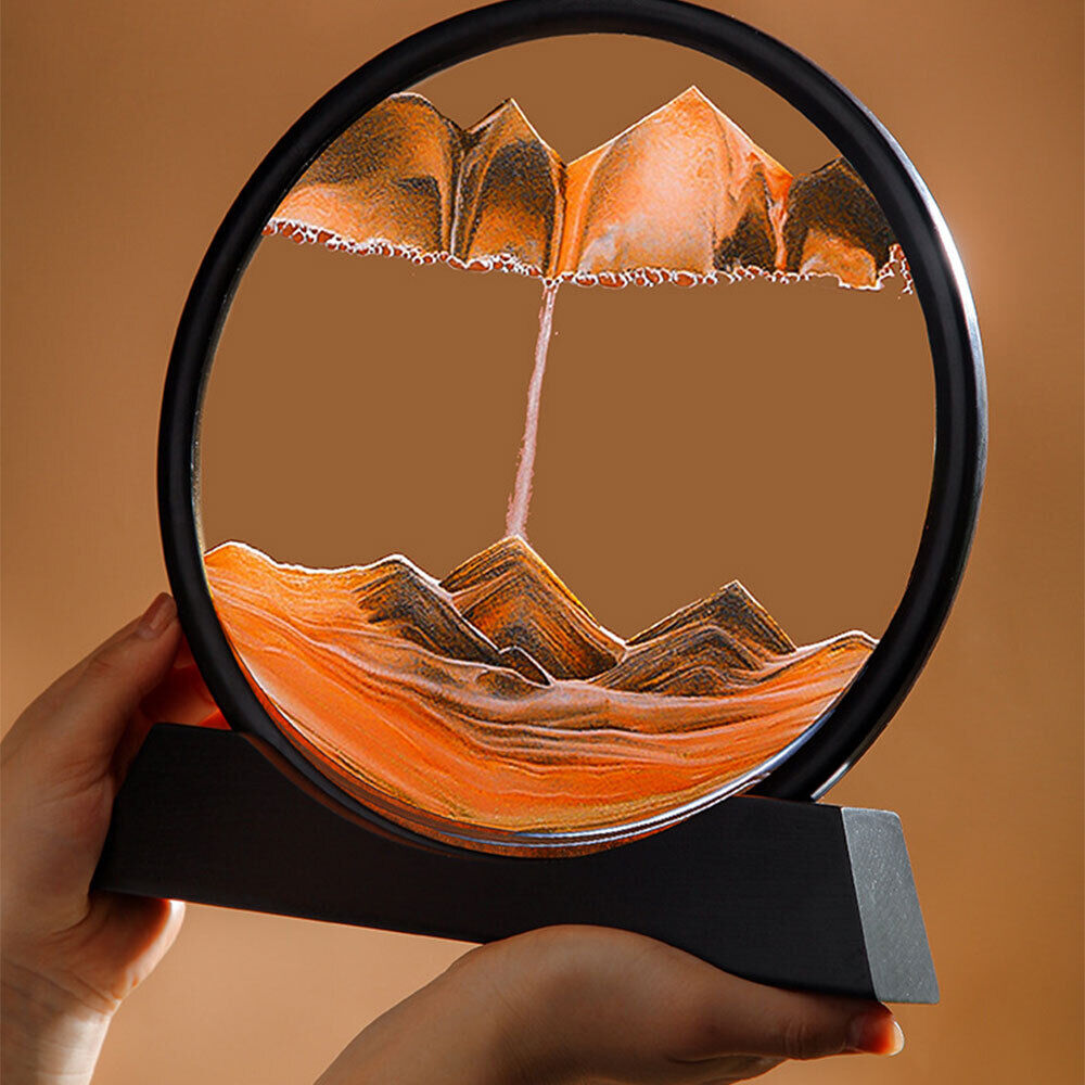 3D Hourglass Deep Sea Sandscape orange