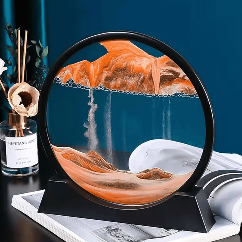3D Hourglass Deep Sea Sandscape orange