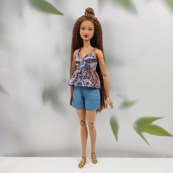Barbie shorts and boho blouse.jpg