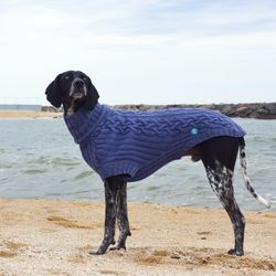 Great wool sweater for a large dog. Knitted clothes for dogs. Size XXL