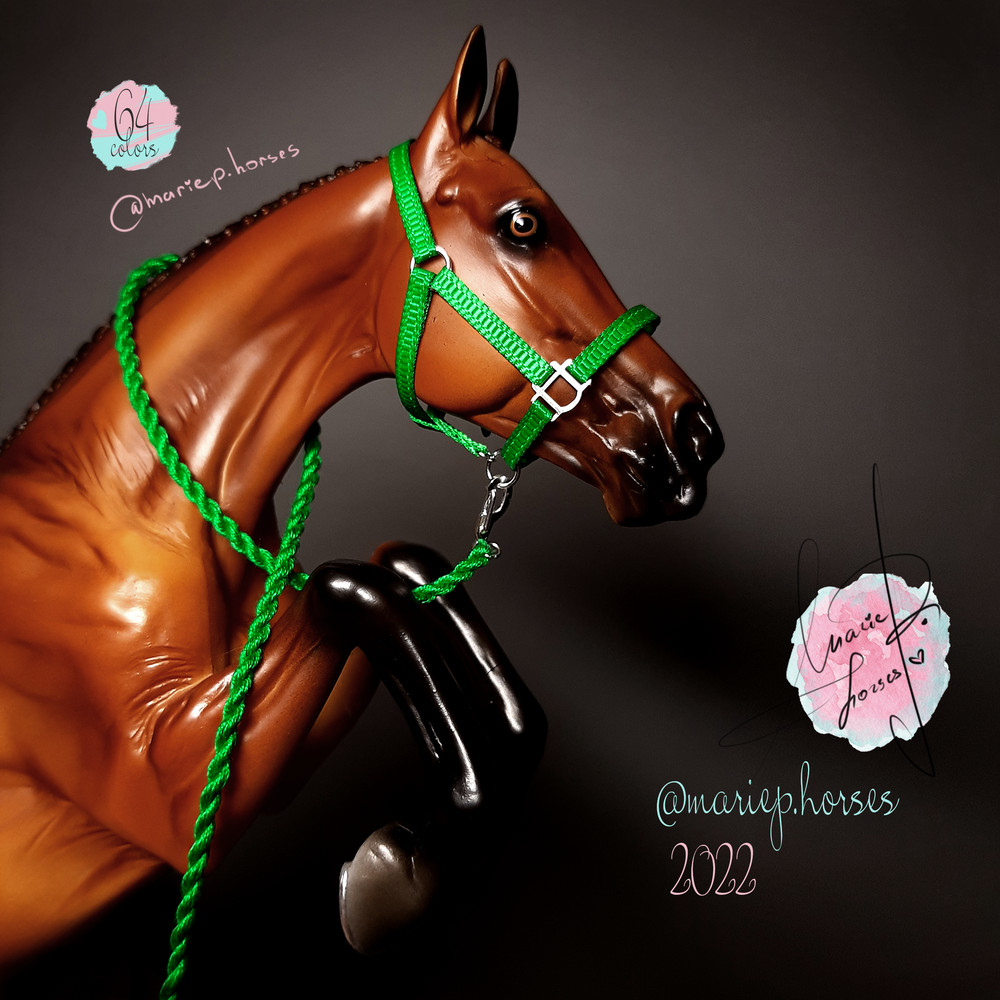 Breyer-horse-tack-accessories-lsq-model-halter-and-lead-rope-custom-toy-accessory-peter-stone-horses-artist-resin-traditional-MariePHorses-Marie-P-Horses