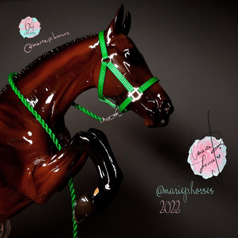 Breyer-horse-tack-accessories-lsq-model-halter-and-lead-rope-custom-toy-accessory-peter-stone-horses-artist-resin-traditional-MariePHorses-Marie-P-Horses