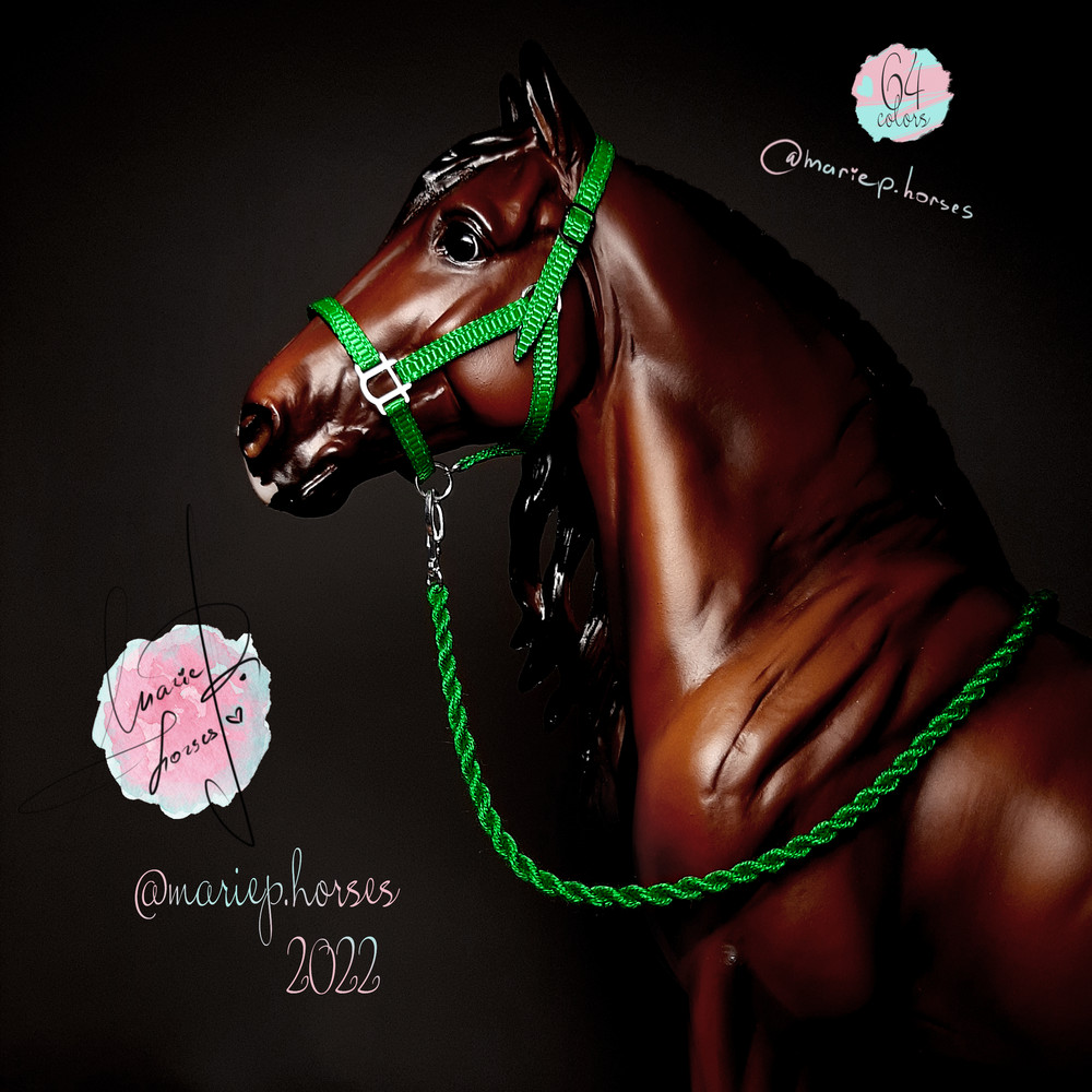 Breyer-horse-tack-accessories-lsq-model-halter-and-lead-rope-custom-toy-accessory-peter-stone-horses-artist-resin-traditional-MariePHorses-Marie-P-Horses