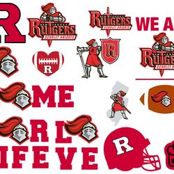 Rutgers Athletics Bundle NFL Svg, NCAA SVG, BundleNFL, Rutgers-Athletics Svg Bundle, Dxf, Png
