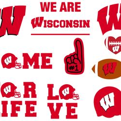 Wisconsin Badgers Football Team svg, Wisconsin-Badgers Bundle NFL svg, NCAA SVG,  Png, Football Vector, Svg Files
