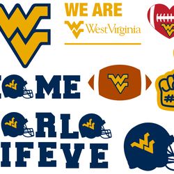 West Virginia Bundle NFL svg, ncaa team, ncaa logo bundle, College Football, College basketball, n-c-aa logo