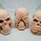see no evil hear no evil speak no evil skulls