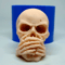 Speak no evil skull soap