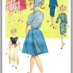 Digital - Vintage Barbie Sewing Pattern - Wardrobe Clothes for Dolls 11-1/2" - Vintage 1960s - PDF