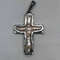 Natural pearl in the form of a cross. A very rare occurrence. Baroque pearls. Silver cross