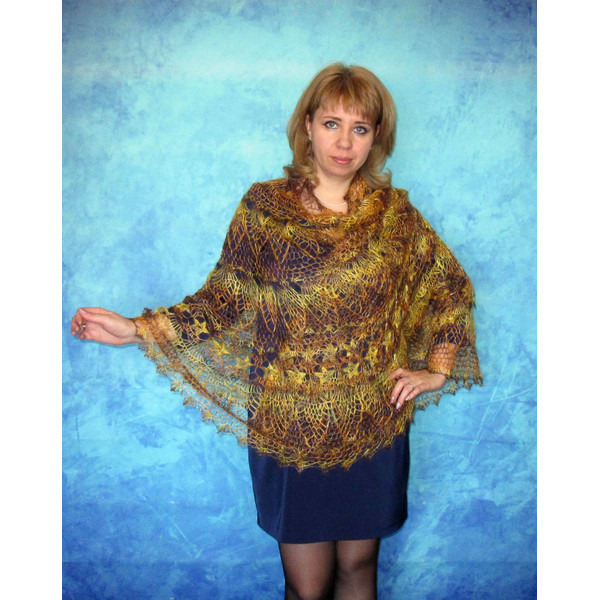 crochet russian shawl, orenburg cape, stole, cover up 4.JPG