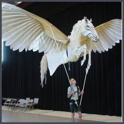 Props for show - Theatrical figure - horse puppet - made to order - larp - pro props - cosplay40000 - movie props - ques