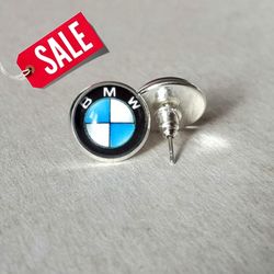 BMW earrings studs, BMW Logo, BMW Earrings, BMW Accessories gift