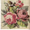 Vintage Cross Stitch Scheme Three roses