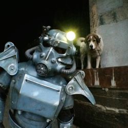 Fallout cosplay - T45d - power armor - Fallout 2 - inspired - full armour - prop - cosplay costume - larp armor - helmet
