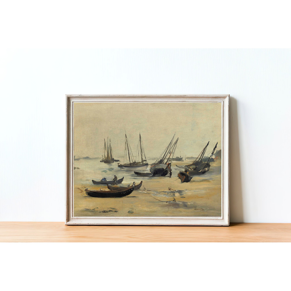 vintage boats painting home decor.jpg