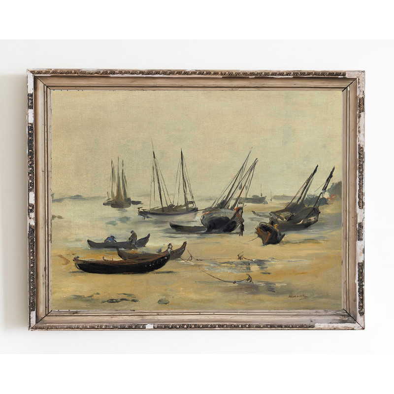 vintage boats painting wall art.jpg