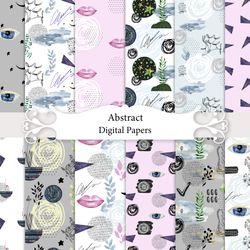Abstract Seamless Patterns.