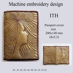 in the hoop passport cover machine embroidery design