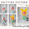 Blythe pattern knitting hat Bunny, Blythe hat knit tutorial, Doll hat knitting pattern, Blythe clothes