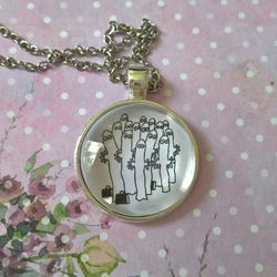 Hattifatteners pendant Moomin necklace
