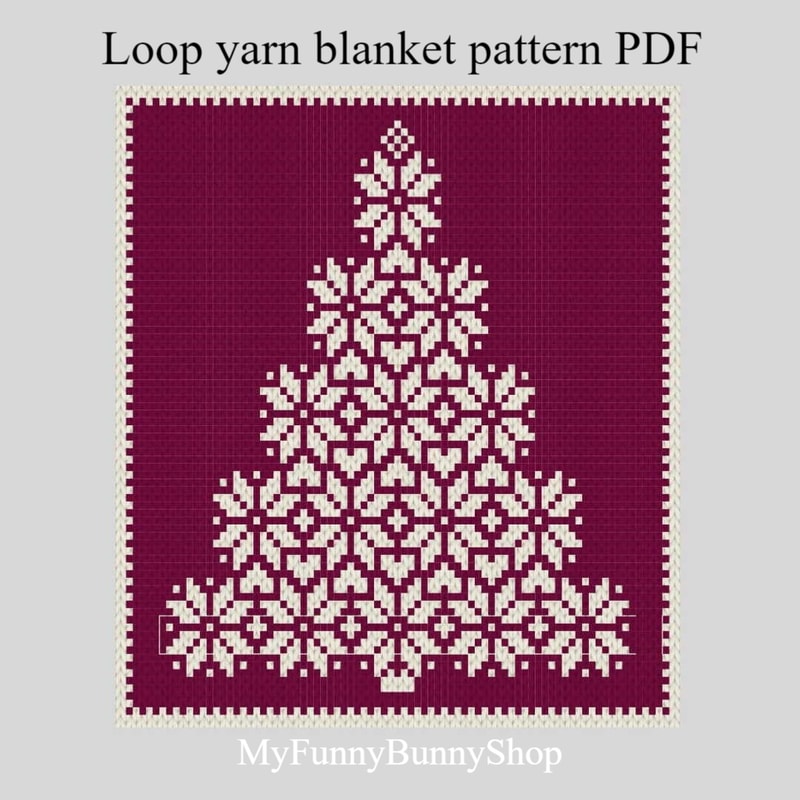Knitted Lace Christmas Tree Pattern