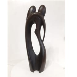embrace statuette of wood height 35 cm