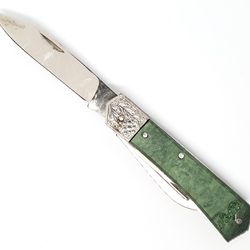 Vintage Folded Pocket Knife 3rd subject Scissors RYABINKA Pavlovo USSR NEW