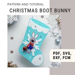 Christmas stocking pattern,  Pattern and Tutorial, PDF Christmas  ideas, Felt activity book pattern svg