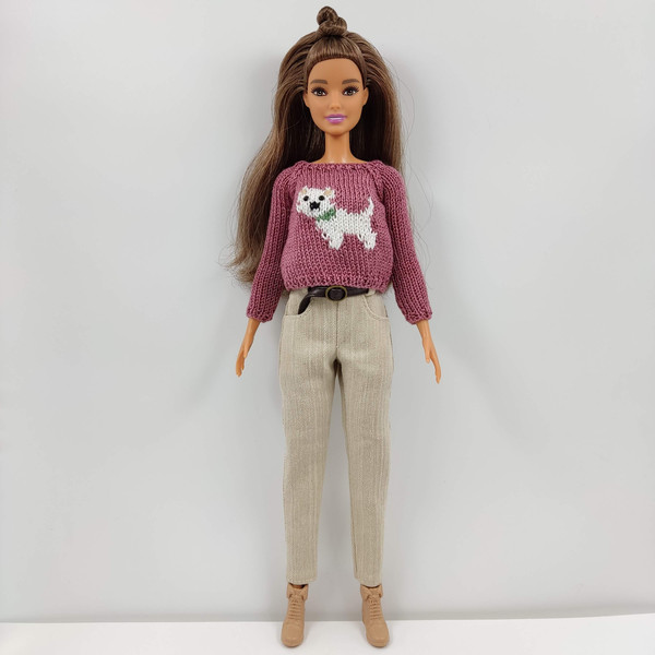 Jeans and puppy sweater for barbie.jpg