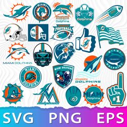 Miami Dolphins Logo SVG, Miami Dolphin PNG, NFL Dolphins Logo, Miami Dolphins Logo Transparent