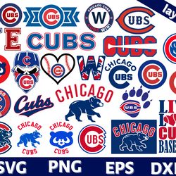 Digital Download, Chicago Cubs svg, Chicago Cubs logo, Chicago Cubs clipart, Chicago Cubs cricut, Chicago Cubs cut
