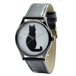 Black Cat Watch (Silhouette) Men Watch Women Watch Free Shipping Worldwide