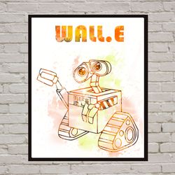 WALL-E Disney Art Print Digital Files decor nursery room watercolor