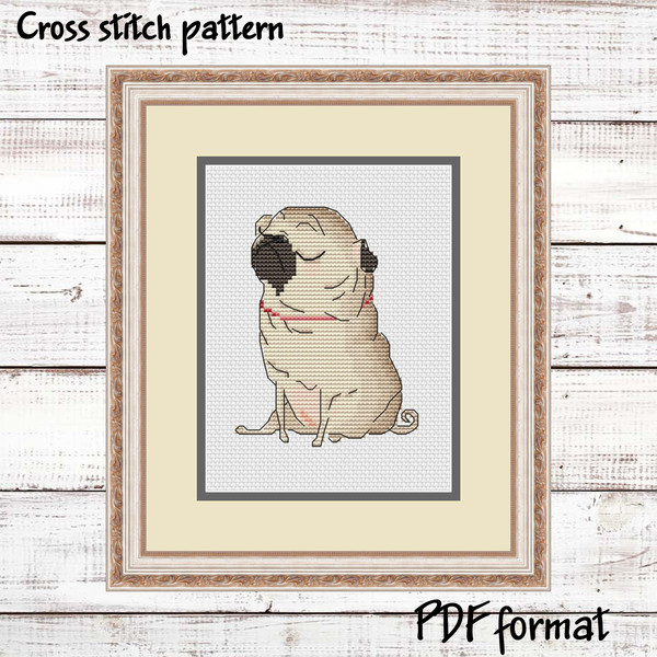 Pug-cross-stitch-pattern