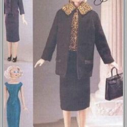 Digital - Vintage Dolls 15-1/2" Sewing Pattern - Wardrobe Clothes for Dolls 12" - Vintage 1980s - PDF