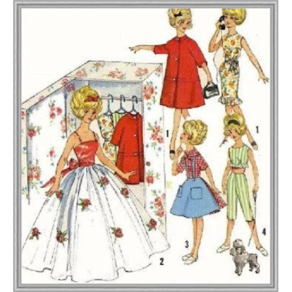 Digital - Vintage Dolls 12 digital-vintage-dolls-12-sewing-pattern-wardrobe-clothe-inspire-uplift