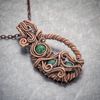Wire wrapped copper necklace with natural chrysocolla  (1).jpeg