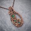 Wire wrapped copper necklace with natural chrysocolla  (2).jpeg