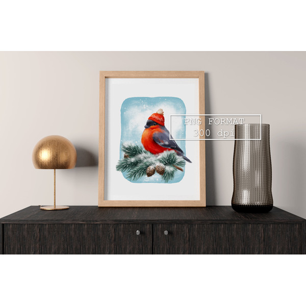 Bullfinch Bird Christmas sublimation 1 B 03.jpg