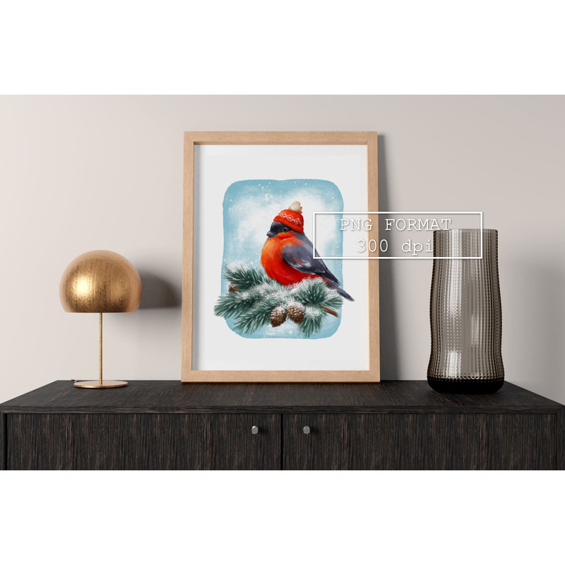 Bullfinch Bird Christmas sublimation 1 B 03.jpg