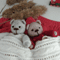 Christmas teddy bear knitting pattern by Ola Oslopova