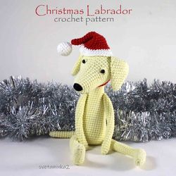 Labrador Crochet Pattern Amigurumi Labrador Pattern Christmas Crochet Patterns Santa Amigurumi Pattern Amigurumi Dog