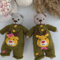 Knitting teddy bear pattern. Tutorial knitting toys