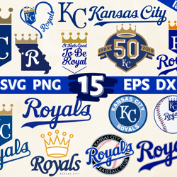 Digital Download, Kansas City Royals, Kansas City Royals logo, Kansas City Royals svg, Kansas City Royals clipart