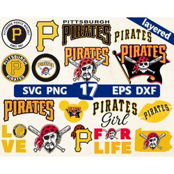 Big SVG Bundle, Digital Download, clipart and cricut files, Pittsburgh Pirates logo, Pittsburgh Pirates svg