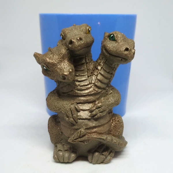 Three headed dragon soap