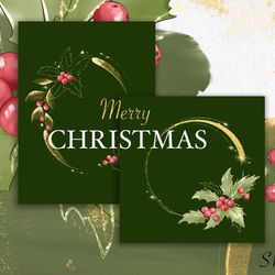 Merry Christmas. Frames PNG. Digital Clipart, Digital Download