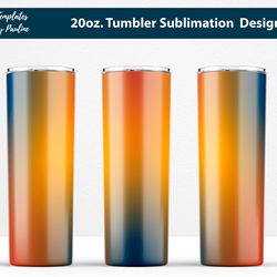 orange navy blue tumbler wrap